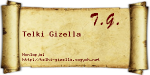 Telki Gizella névjegykártya